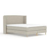 KONTINENTALBETT Ardis Beige Grau 180/200 cm mit Matratze und Topper - Beige/Naturfarben, Holz/Holzwerkstoff (180/200cm) - Maison de Reve