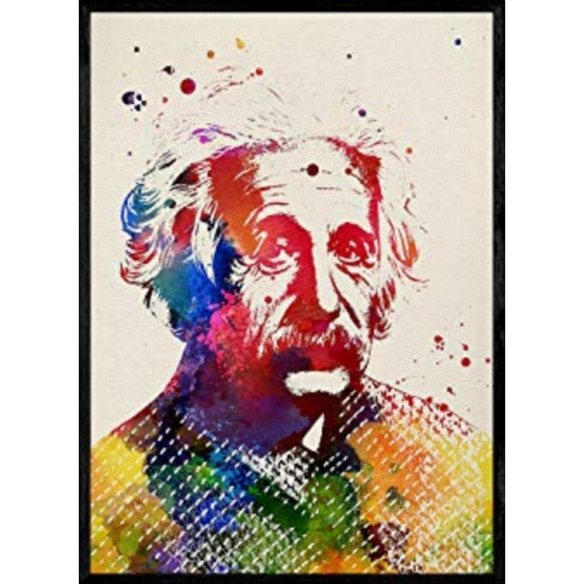 POSTER Albert Einstein Aquarell A4 Rahmenlos - Klar, Papier (29.7/5/21cm) - Nacnic