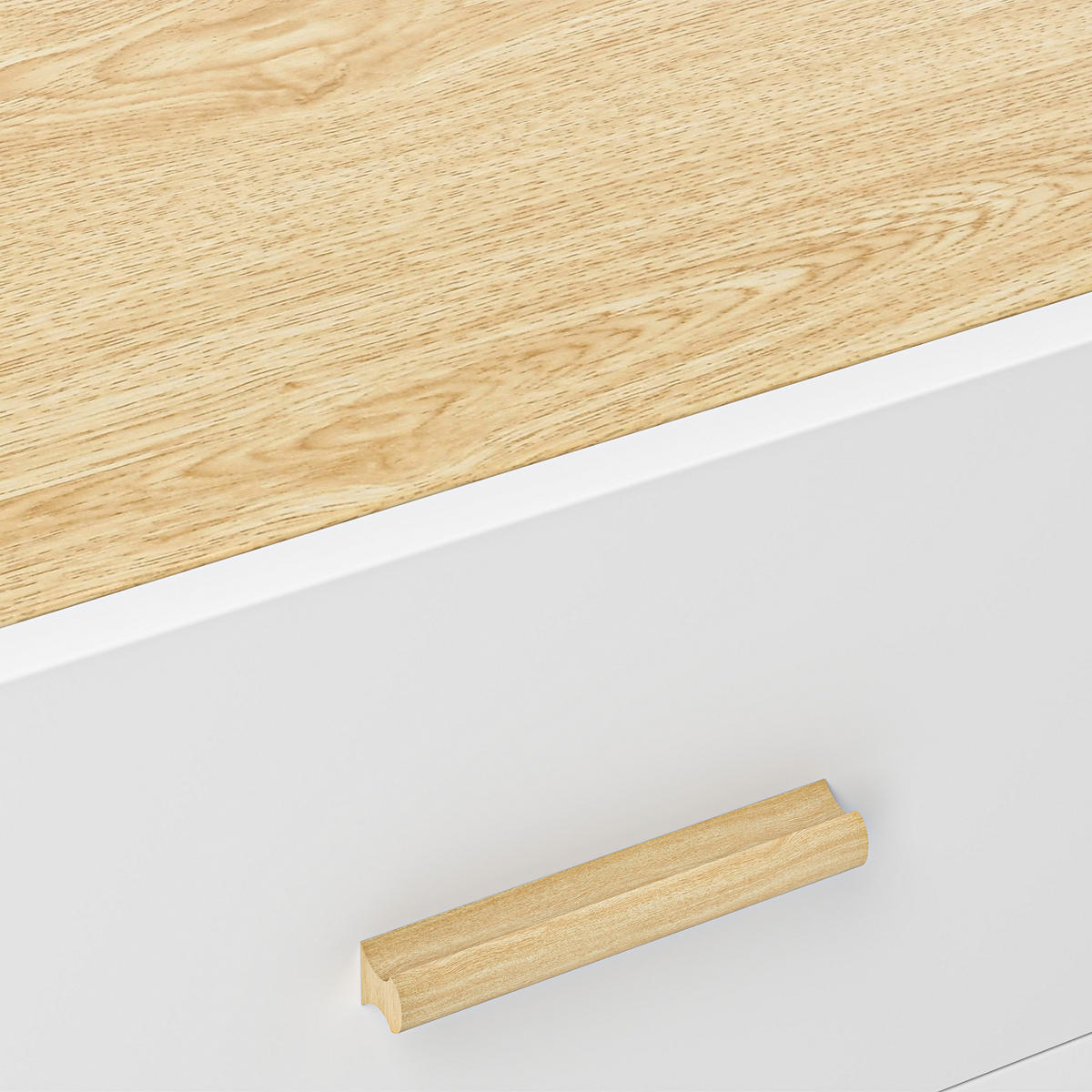 NACHTSCHRANK DE-12948 2 Schubladen, modern Eiche - Eichefarben, Holzwerkstoff (40/50/40cm) - ComfortXL