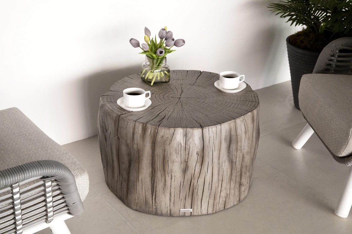 COUCHTISCH DAINTREE aus GF-Beton, Wetterbeständig, 70x67x41 cm - Grau, Naturmaterialien (70/67/41cm) - Elementi