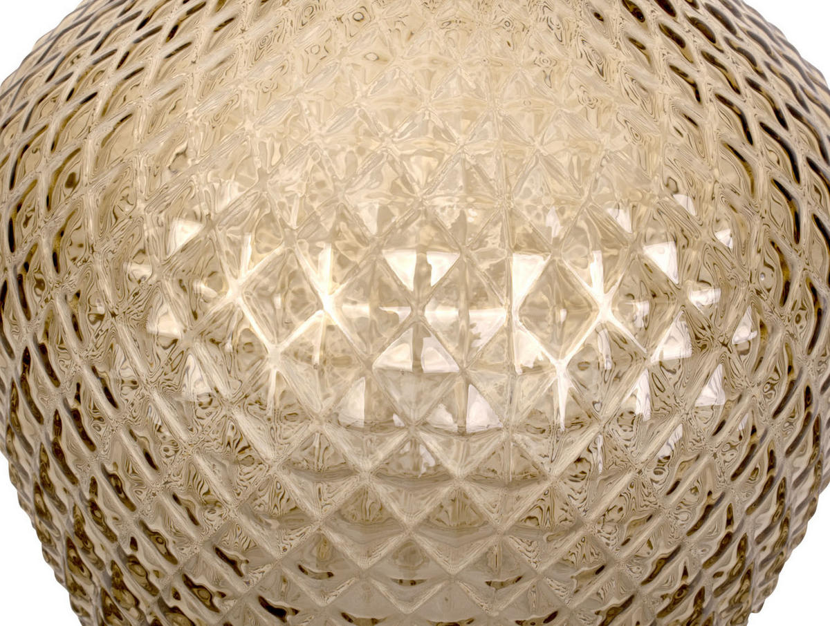 VASE Delight 21/21/25 cm - Braun, Glas (21/25cm) - Present Time