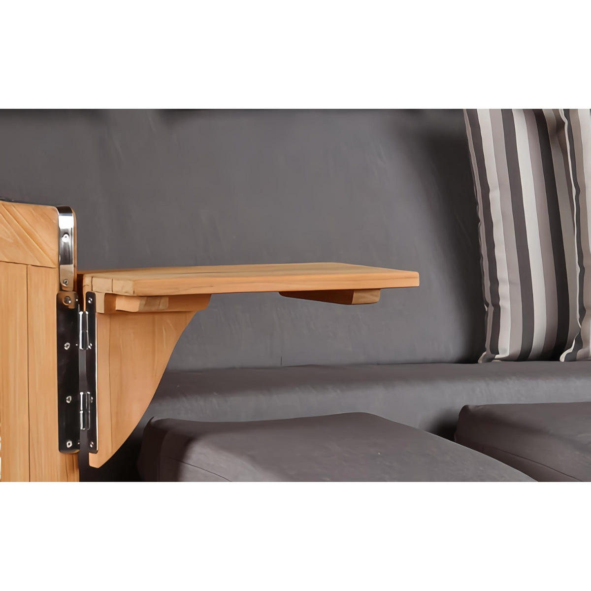 STRANDKORB XXL Baltikum mit Bullaugen - Braun/Grau, Metall (170/170/95cm) - Mr. Deko