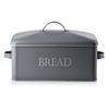 BROTKASTEN Sandy Grau 39.5/19.5/18 cm Metall - Grau, Metall (19.5/18/39.5cm) - Mondex