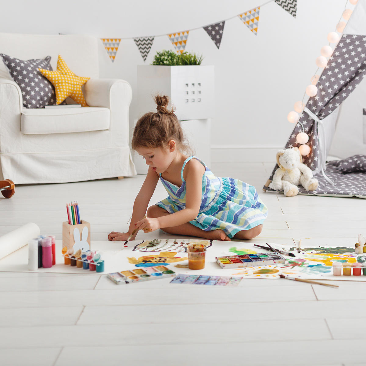 STIFTEHALTER - Hellbraun, Holz (6/8/10cm) - Relaxdays