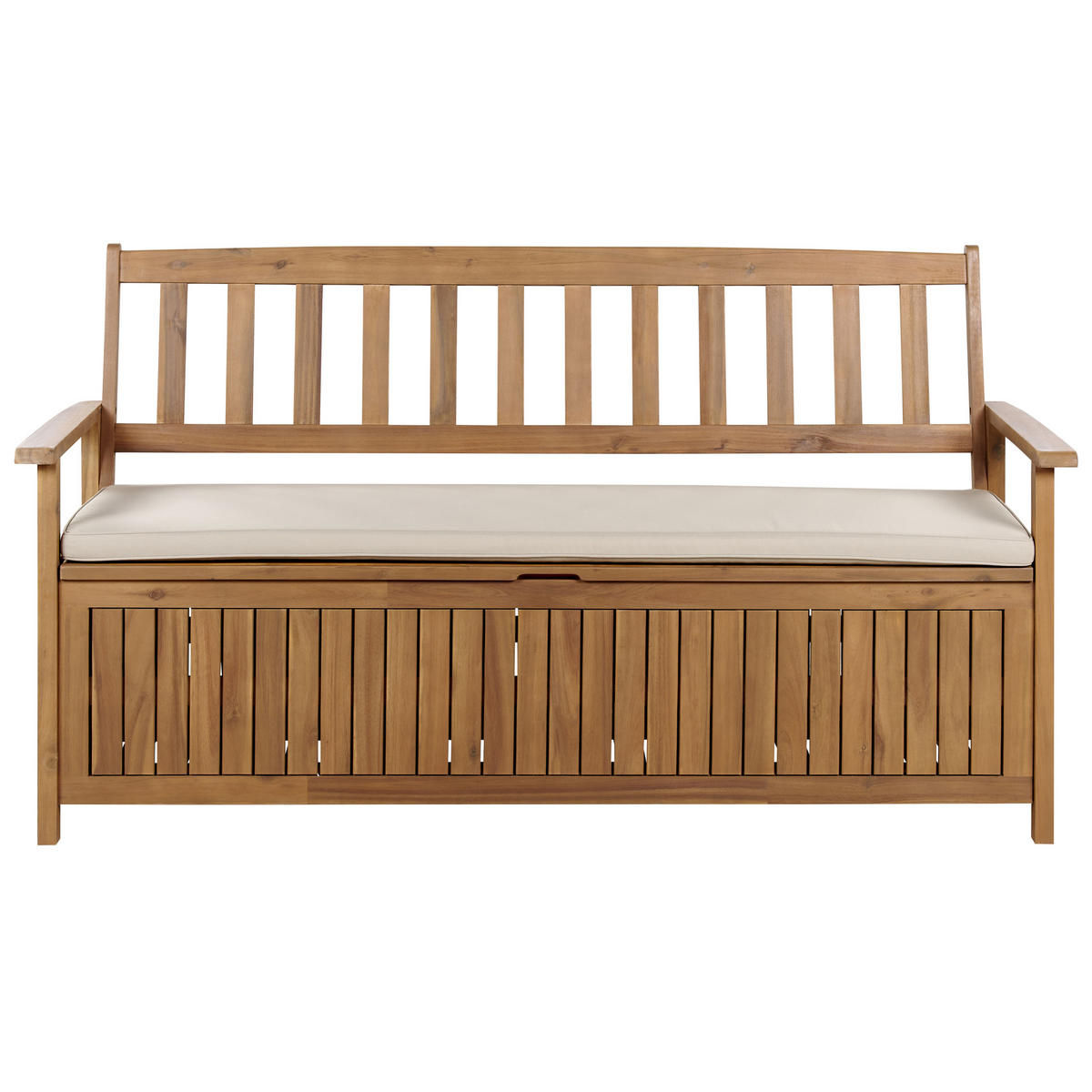 SITZBANKPOLSTER KISSEN Beige Sovana - Beige, Textil (148/5/45cm) - Beliani