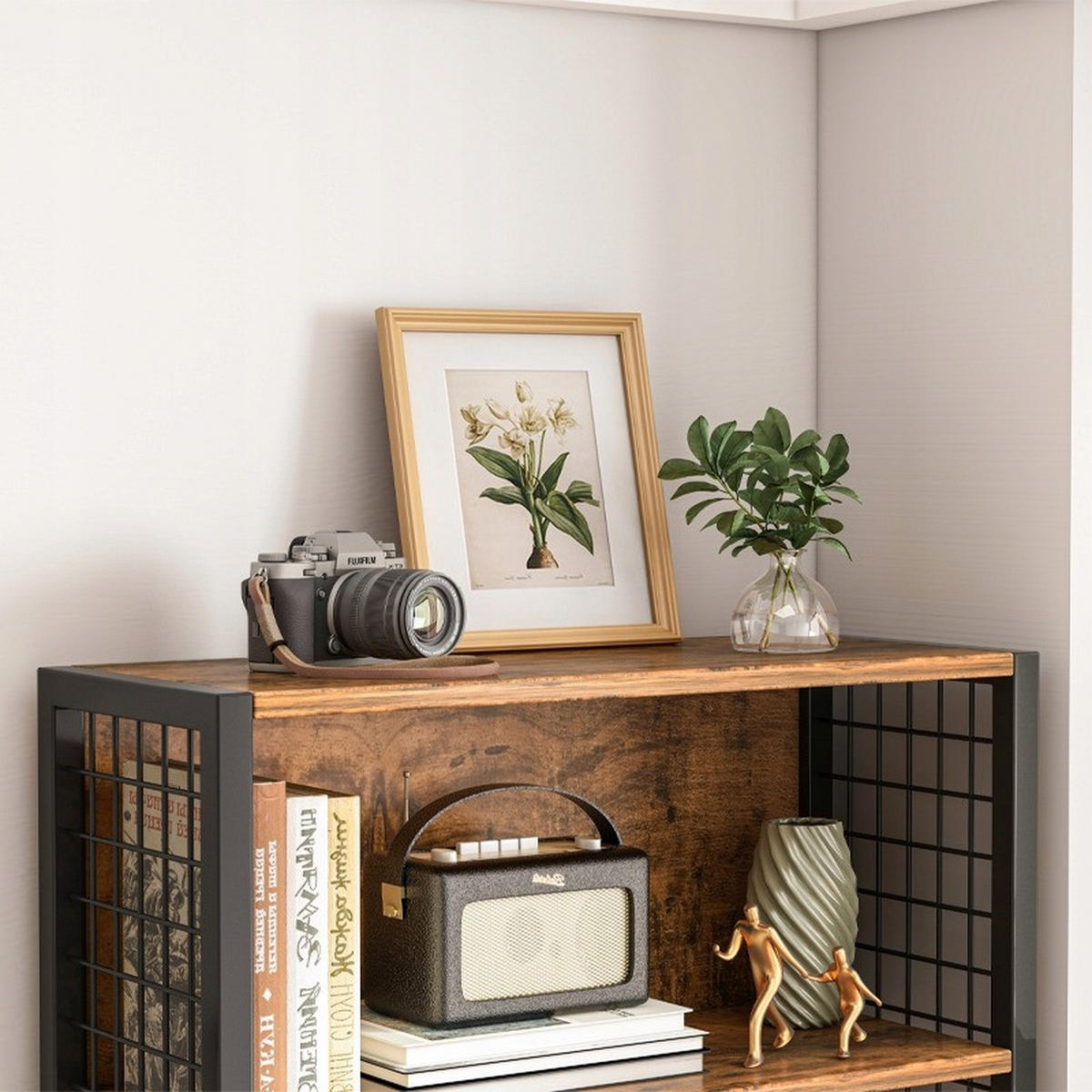BÜCHERSCHRANK, braun 74 x 30 x 155 cm - Braun, Holzwerkstoff (74/155/30cm) - Rexo