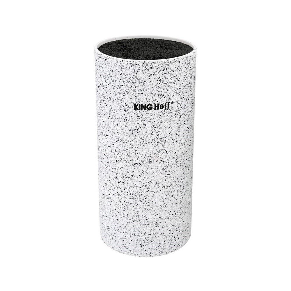 MESSERBLOCK Silber 22/11/22 cm KH1092 - Silberfarben, Kunststoff (11/22/22cm) - Kinghoff 