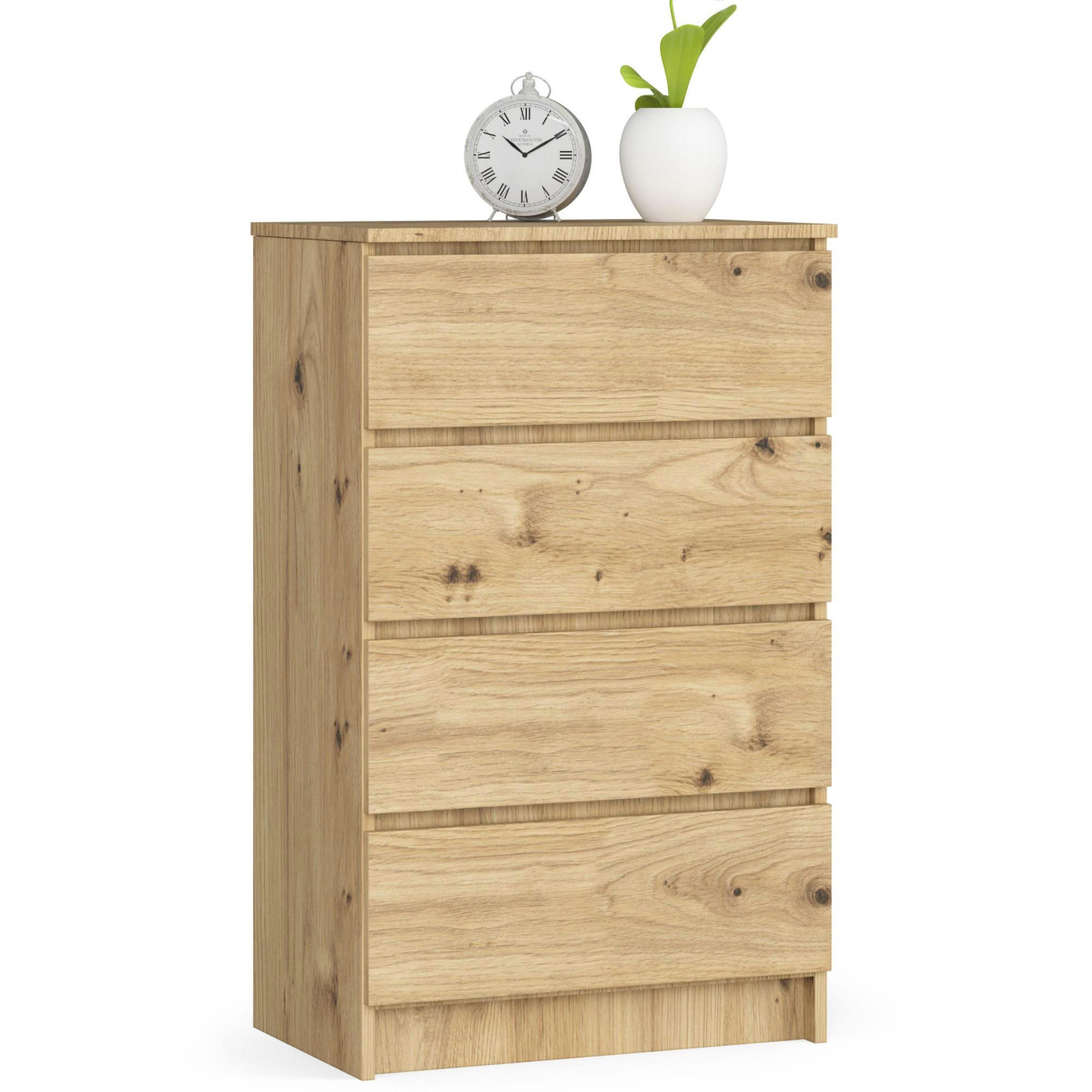 KOMMODE Eiche Artisan 60x40x99 cm - Eiche Artisan, Holzwerkstoff (60/99/40cm) - Akord