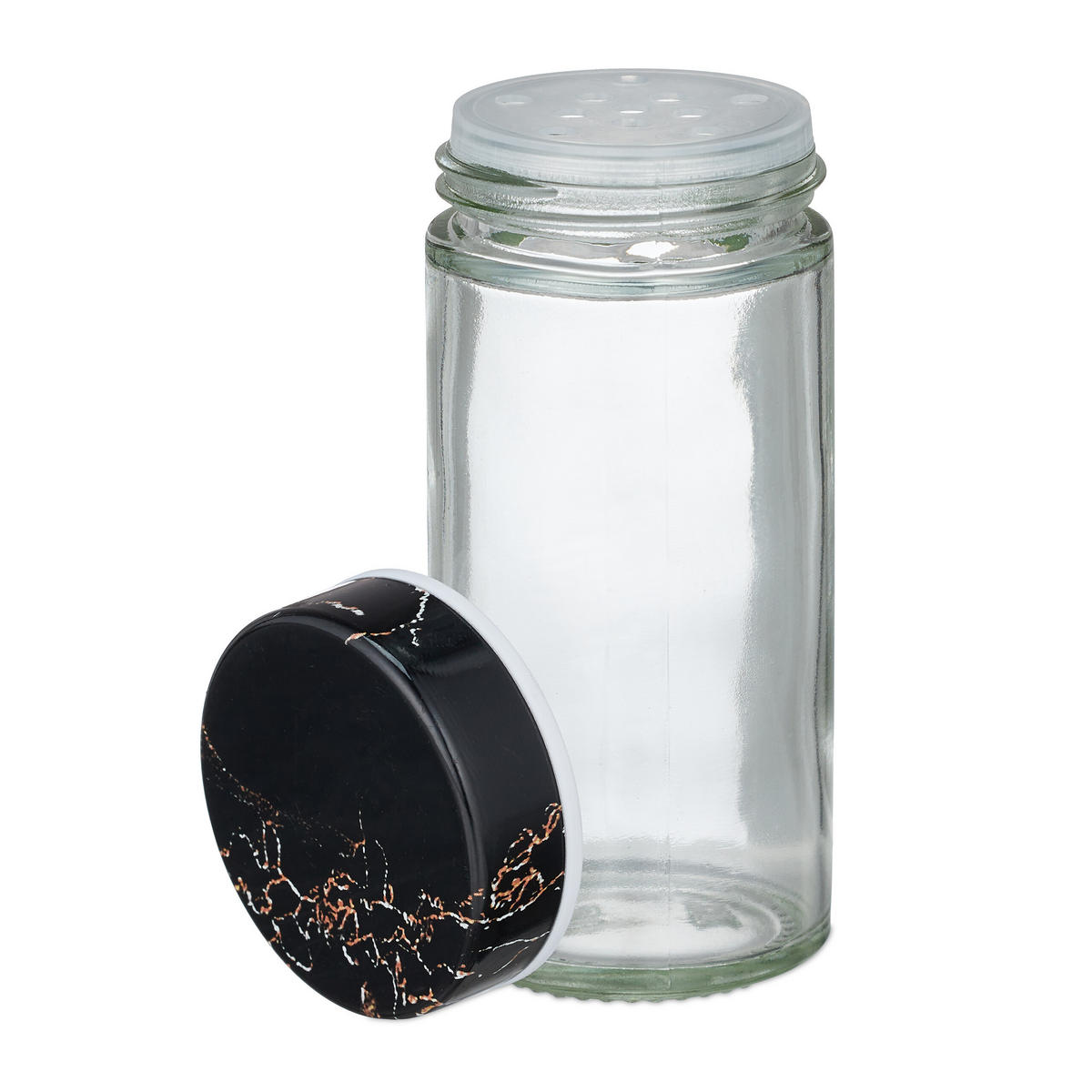 17tlg.GEWÜRZKARUSSELL - Multicolor, Glas/Kunststoff (19/27.5/19cm) - Relaxdays