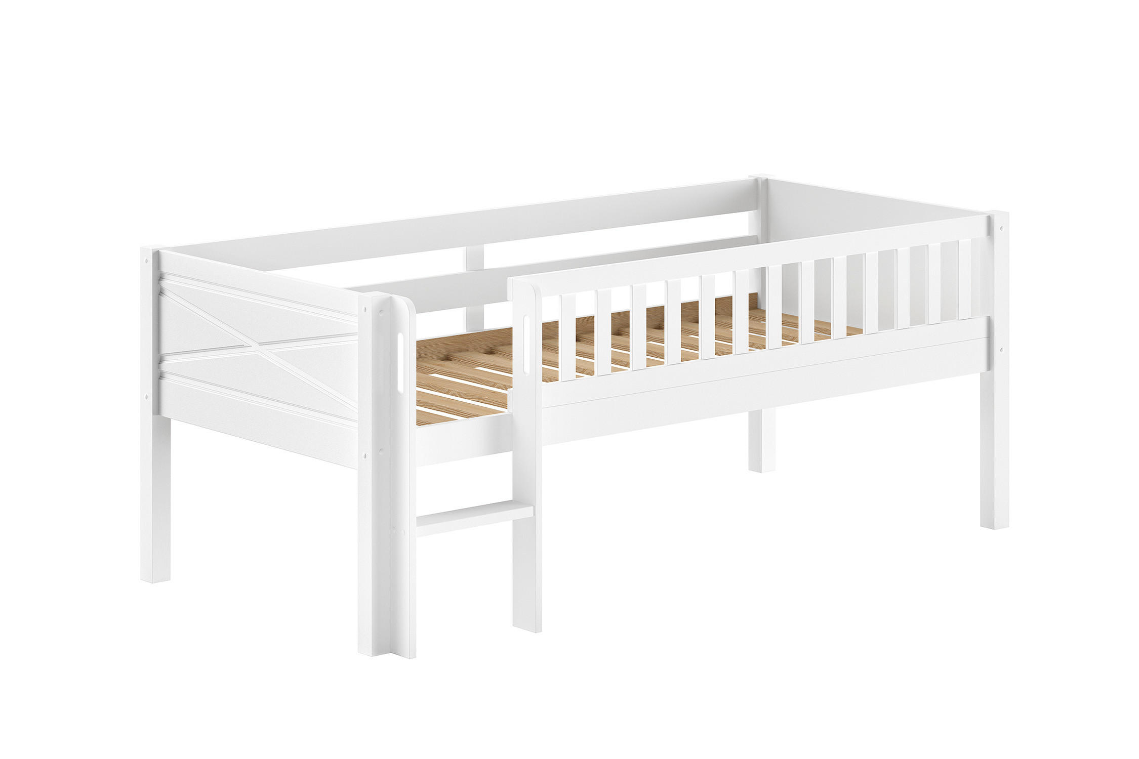 HOCHBETT SCOTT Weiß 105x208x83 cm - Weiß, Holz - FURNLUX
