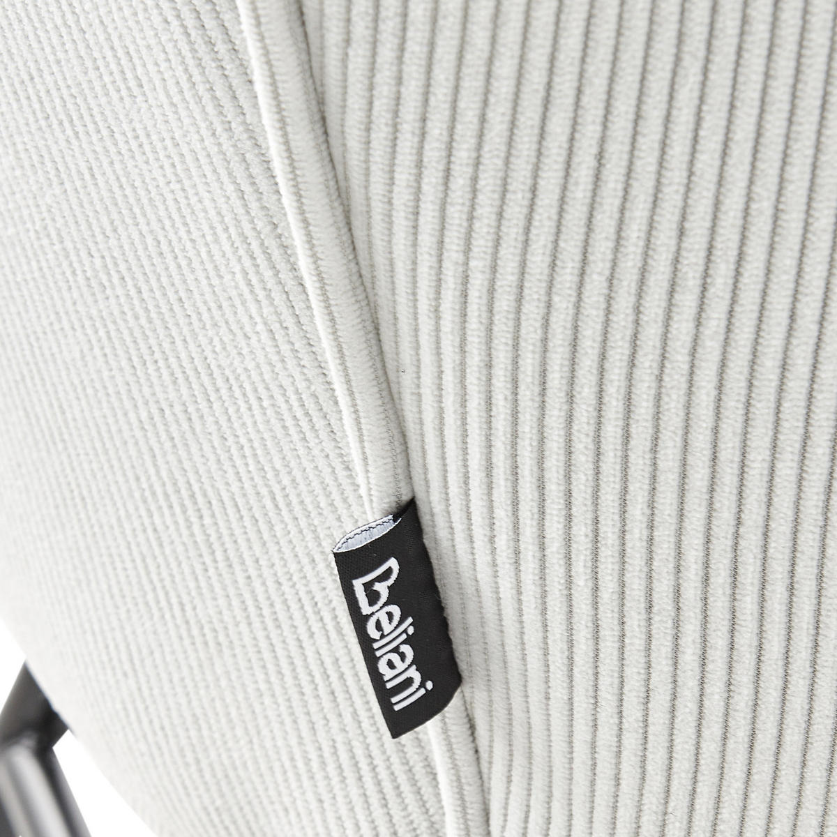 SCHAUKELSESSEL Cremeweiß Arset - Schwarz/Weiß, Textil (71/104/83cm) - Beliani