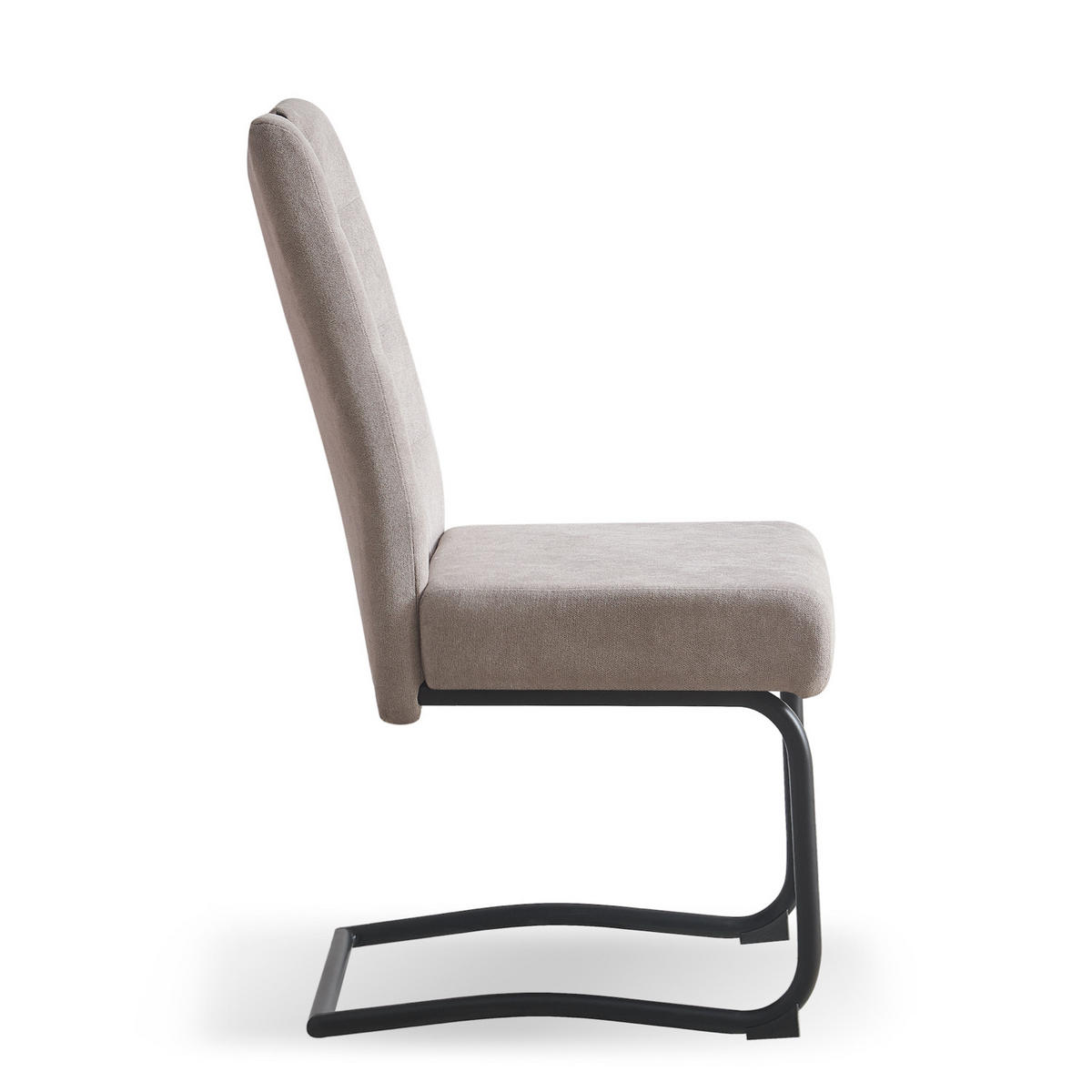 SCHWINGSTUHL SOFIA Grau 2 Stück - Grau, Textil/Metall (48/97/60cm) - B&D Home
