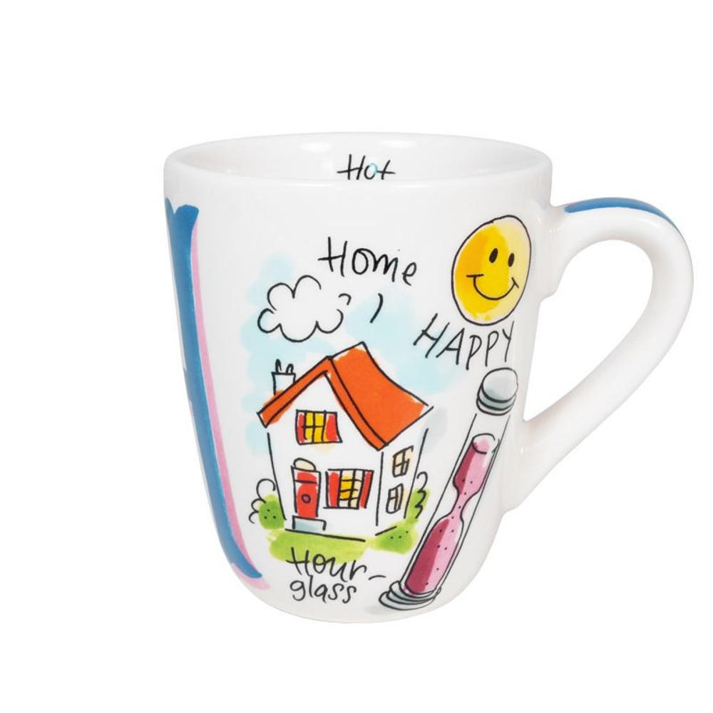 BECHER Love Letter H in Bunt - 350 ml - Multicolor, Keramik (0.35L) - Blond Amsterdam