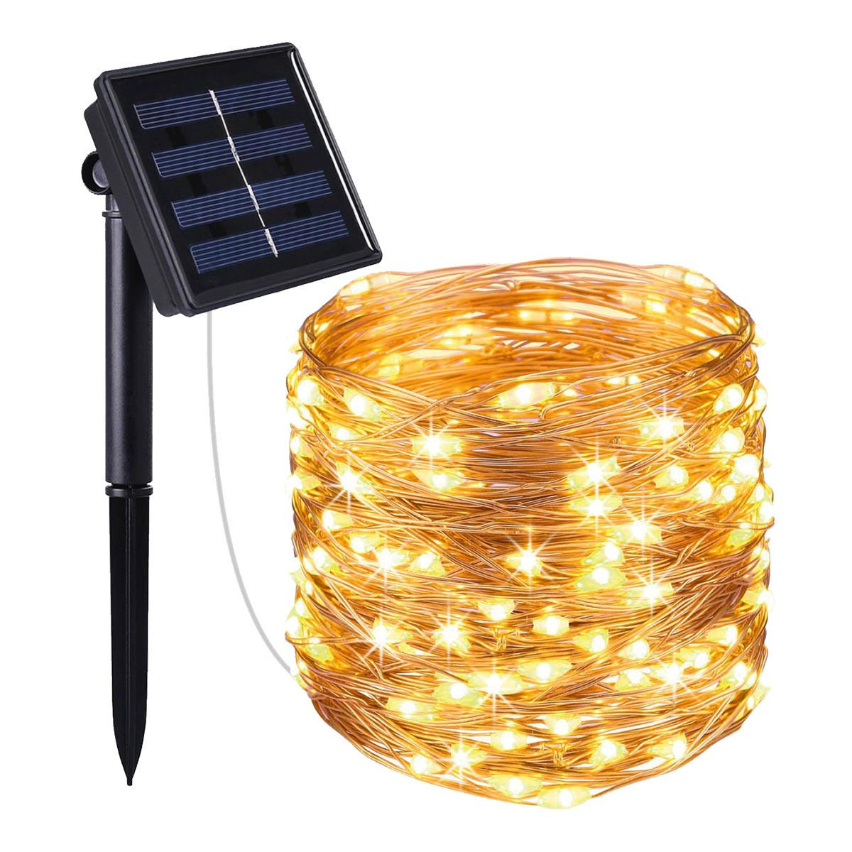 SOLAR-LICHTERKETTE SKINNY kupferfarben - Kupferfarben, Metall (4190/1/1cm) - Lumisky