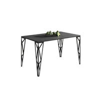 ESSTISCH Rulo bis 210 cm - Graphitfarben, Holzwerkstoff (130/80/76cm) - Endo-Moebel