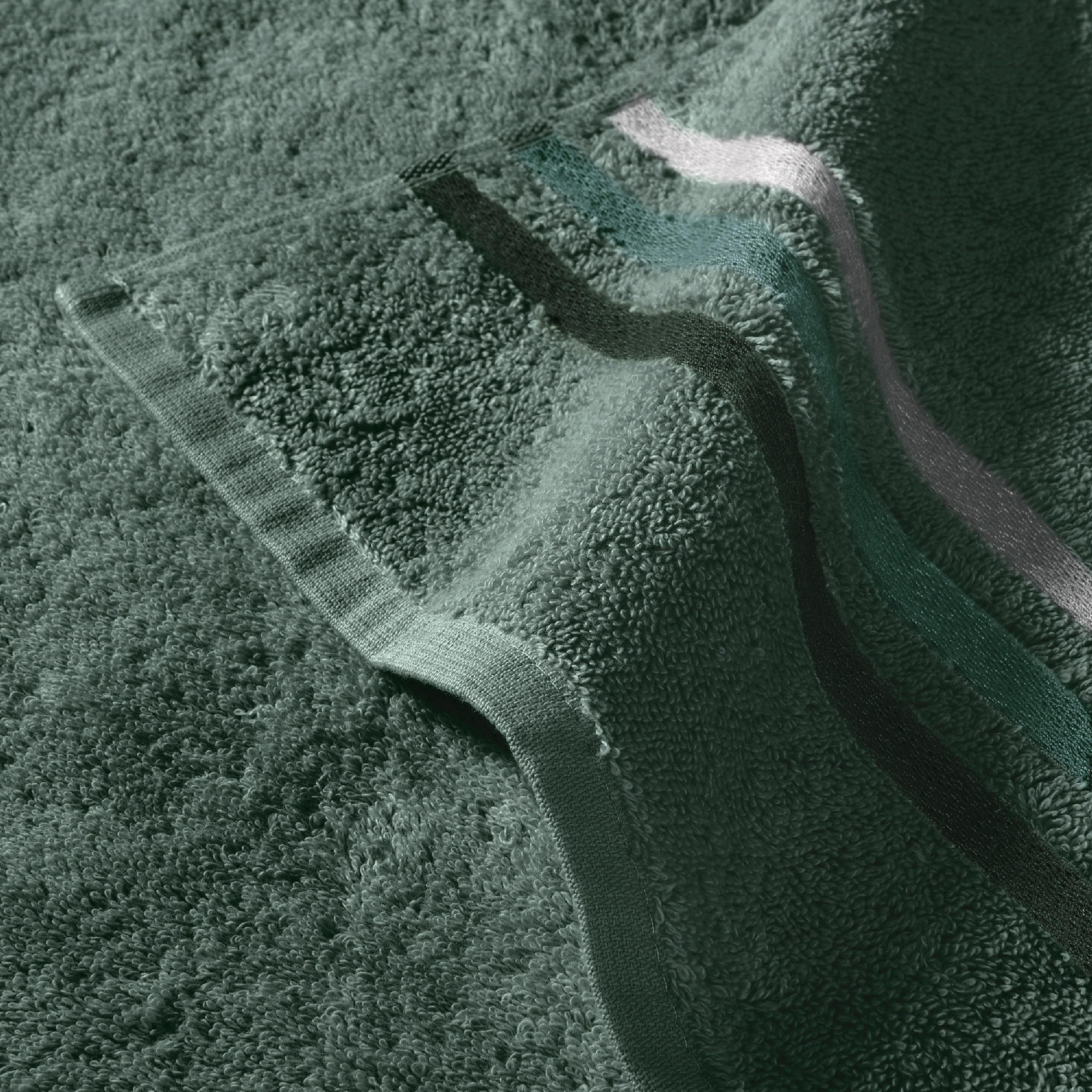 Thumbnail - Schiesser Handtuchset, Dunkelgrün, Textil, 50x100 cm, Badtextilien, Handtücher