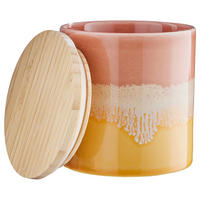 AUFBEWAHRUNGSDOSE Medley - Gelb, Keramik/Holz (11/12/11cm) - Butlers
