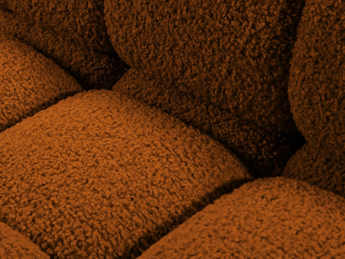 CHAISELONGUE rechts Bellis aus Boucle ziegelrot - Orange, Textil (94/70/155cm) - Micadoni