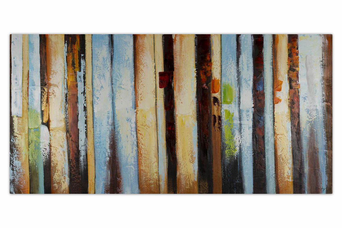 ACRYLBILD HANDGEMALT 140/70 cm - Multicolor, Holz/Textil (140/70cm) - KUNSTLOFT