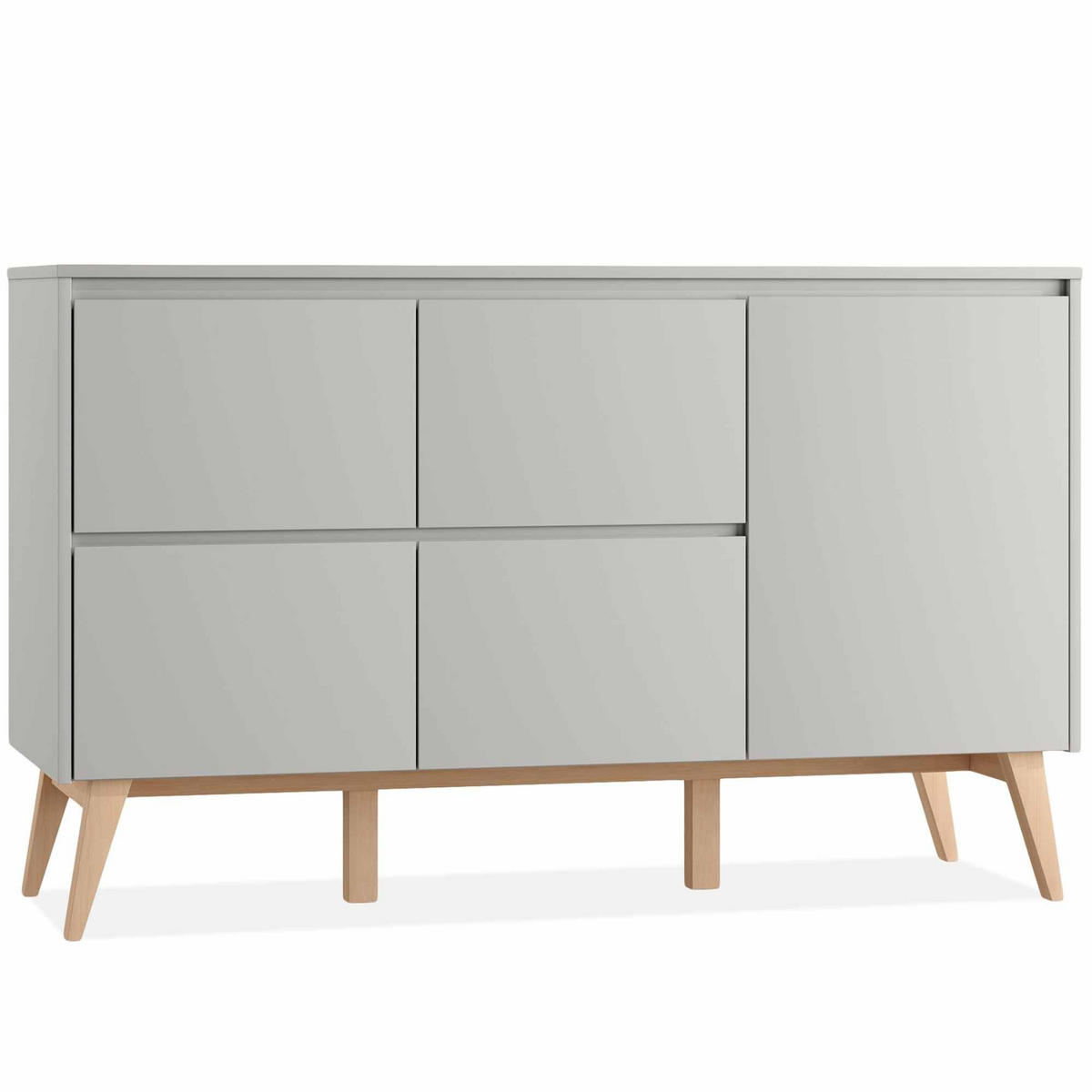KINDERKOMMODE Dambi - Grau, Holz (149/93/53cm) - KONSIMO®