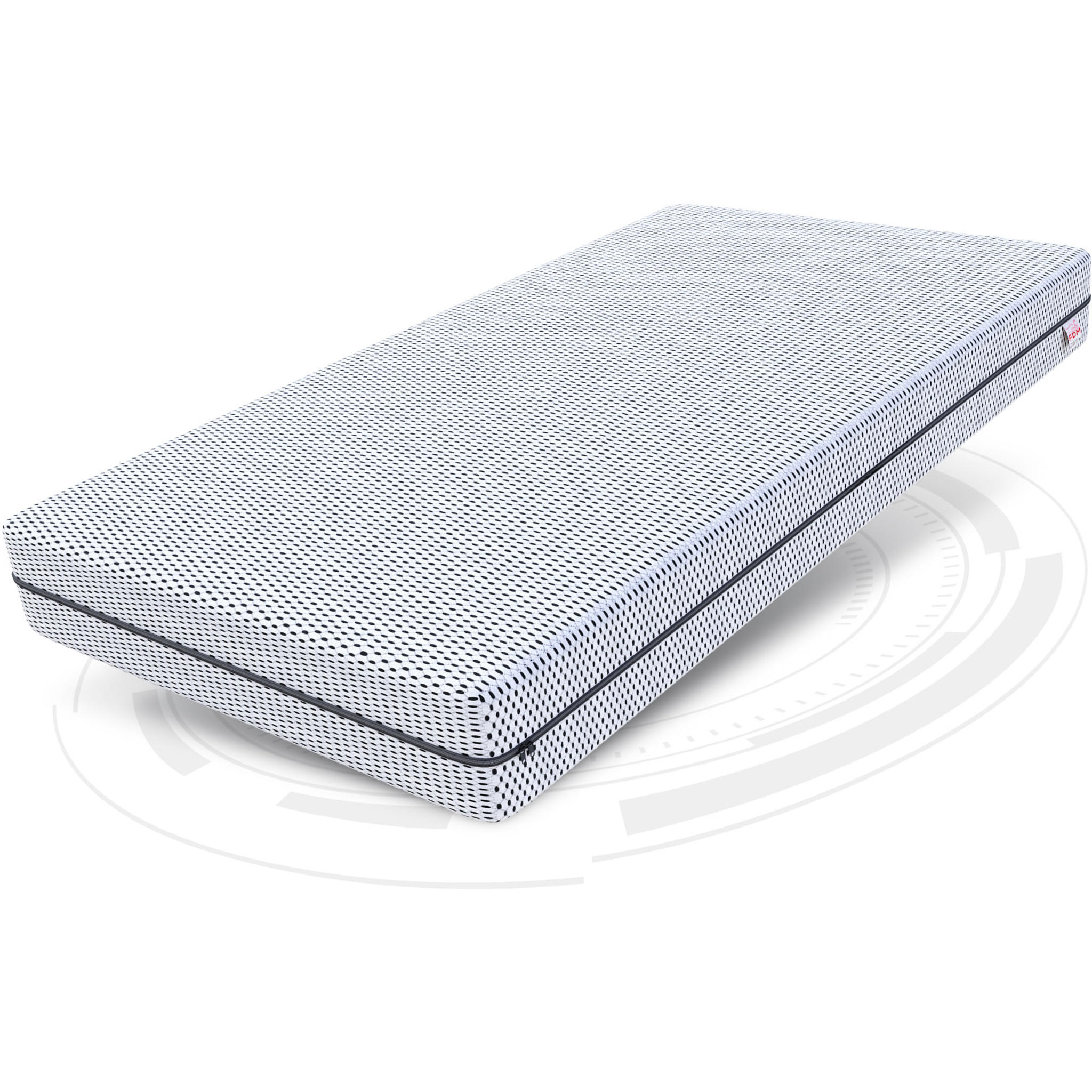 KALTSCHAUMMATRATZE Space - Weiß, Textil (120/200cm) - FDM