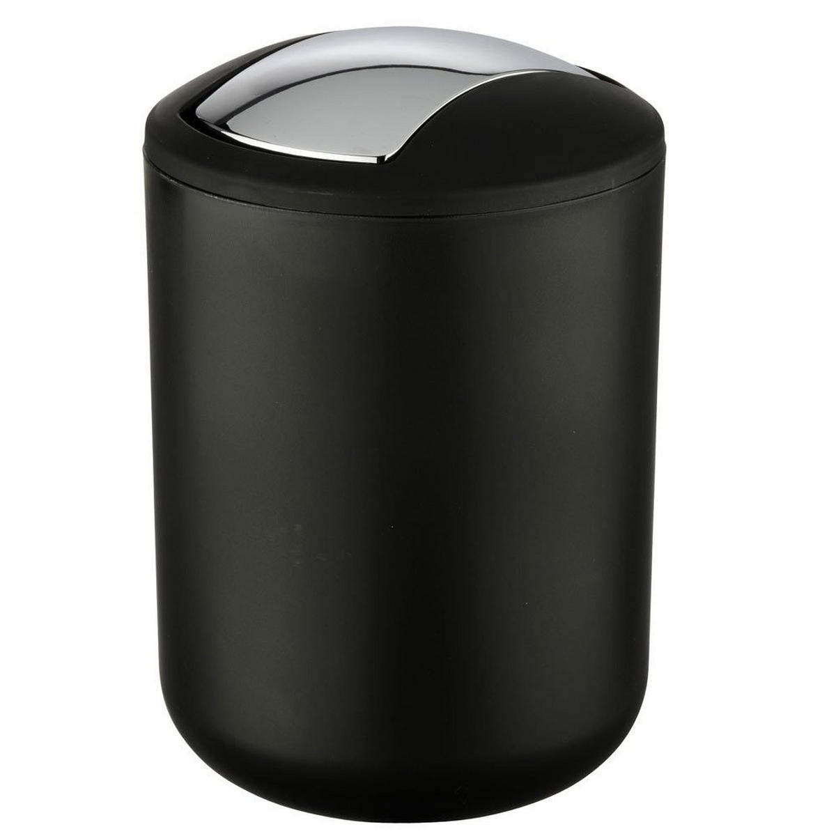 ABFALLKORB Brasil Black 2 l 14/14/21 cm - Schwarz, Kunststoff (14/21/14cm) - Wenko