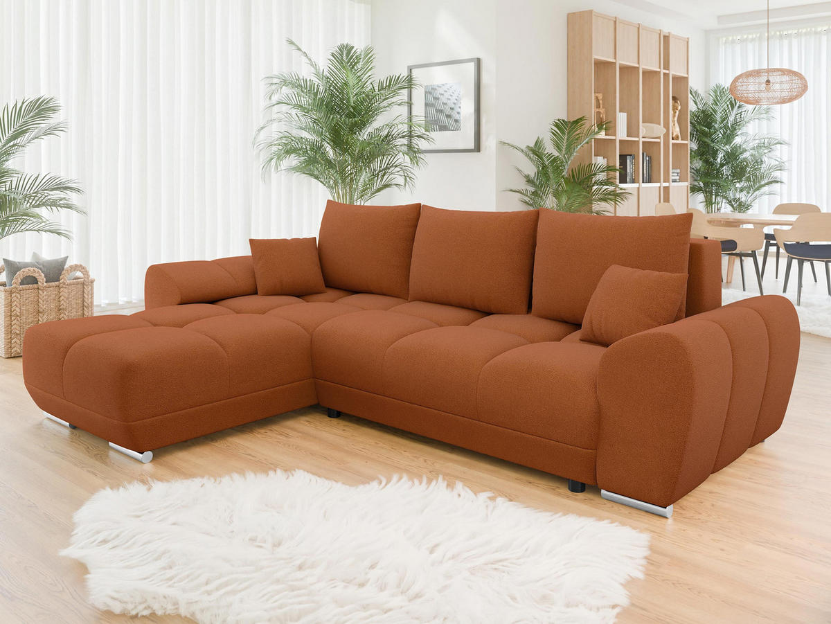 ECKSOFA Logo - Braun, Holz/Kunststoff (291/183cm) - MIRJAN24