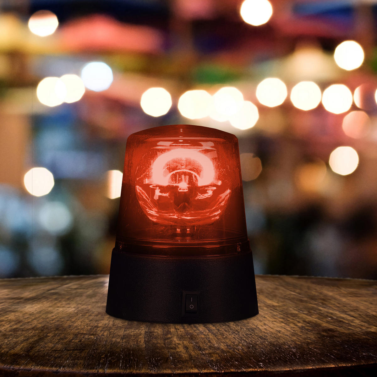 2-TLG.RUNDUMLEUCHTE-SET - Multicolor, Kunststoff (9.5/11.5/9.5cm) - Relaxdays