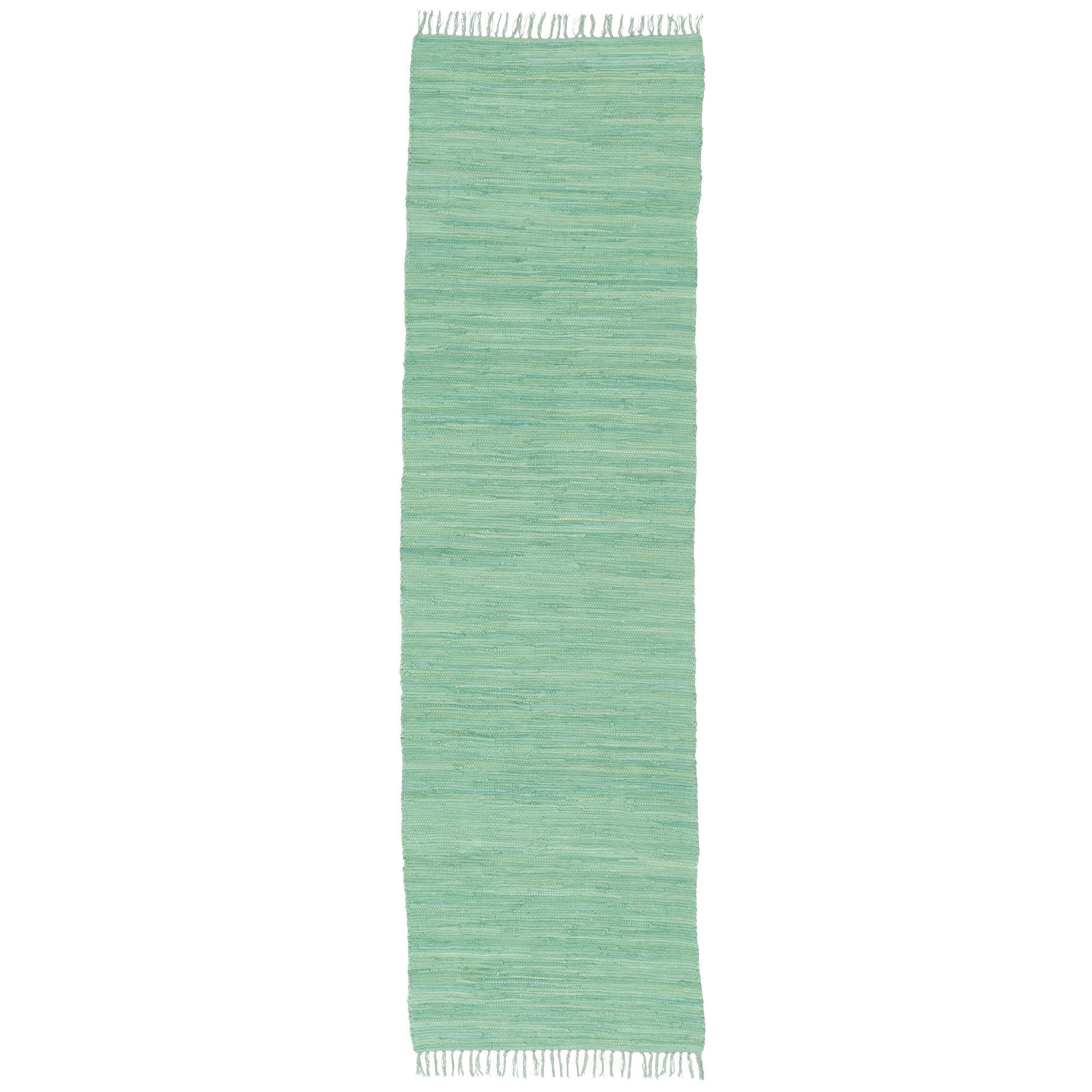 BAUMWOLLE NATUR TEPPICH LÄUFER JOLLY COTTON - Mintgrün, Textil (60/120cm) - Pergamon