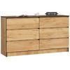 KOMMODE Eiche Craft 77/138/40 - Eiche Wotan, Holzwerkstoff (138/77/40cm) - RAUMHIRSCH FURNITURE