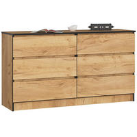 KOMMODE Eiche Craft 77/138/40 - Eiche Wotan, Holzwerkstoff (138/77/40cm) - RAUMHIRSCH FURNITURE