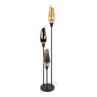 STEHLEUCHTE Cocoon Schwarz 35/35/168 cm - Schwarz, Glas (35/35/168cm) - Hoyz Collection