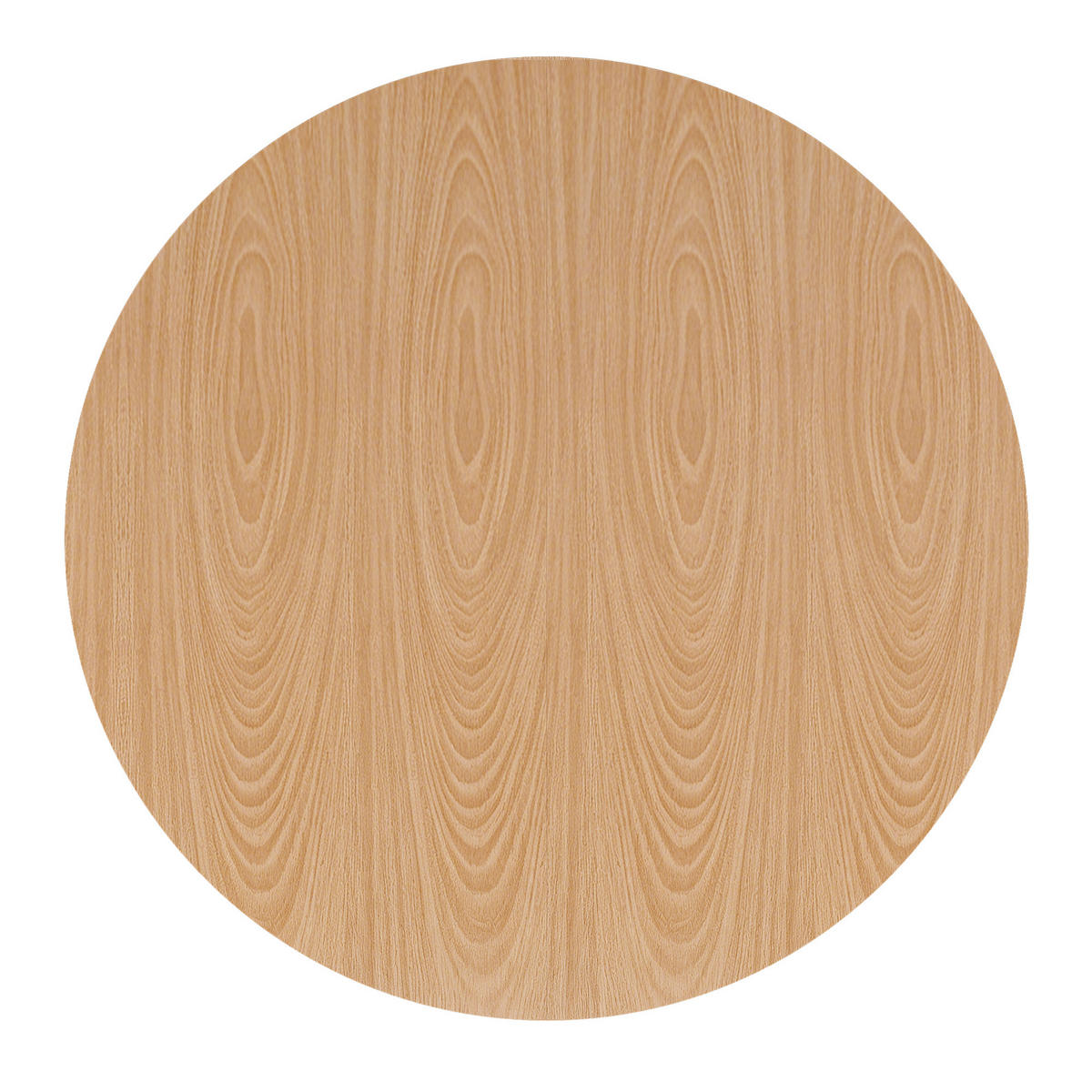 ESSTISCH 110/110/75 cm in Eichenoptik mit MDF-Tischplatte und Säulenfuß - Naturfarben, Holzwerkstoff (110/110/75cm) - CHICFURN