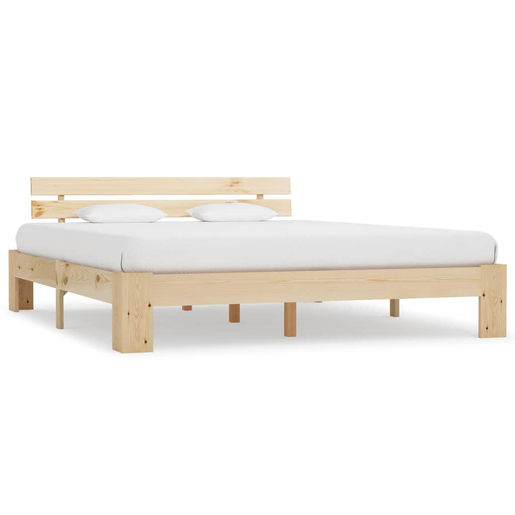 MASSIVHOLZBETT Kiefer 180/200 Cm - Naturfarben, Holz (180/200cm) - vidaXL
