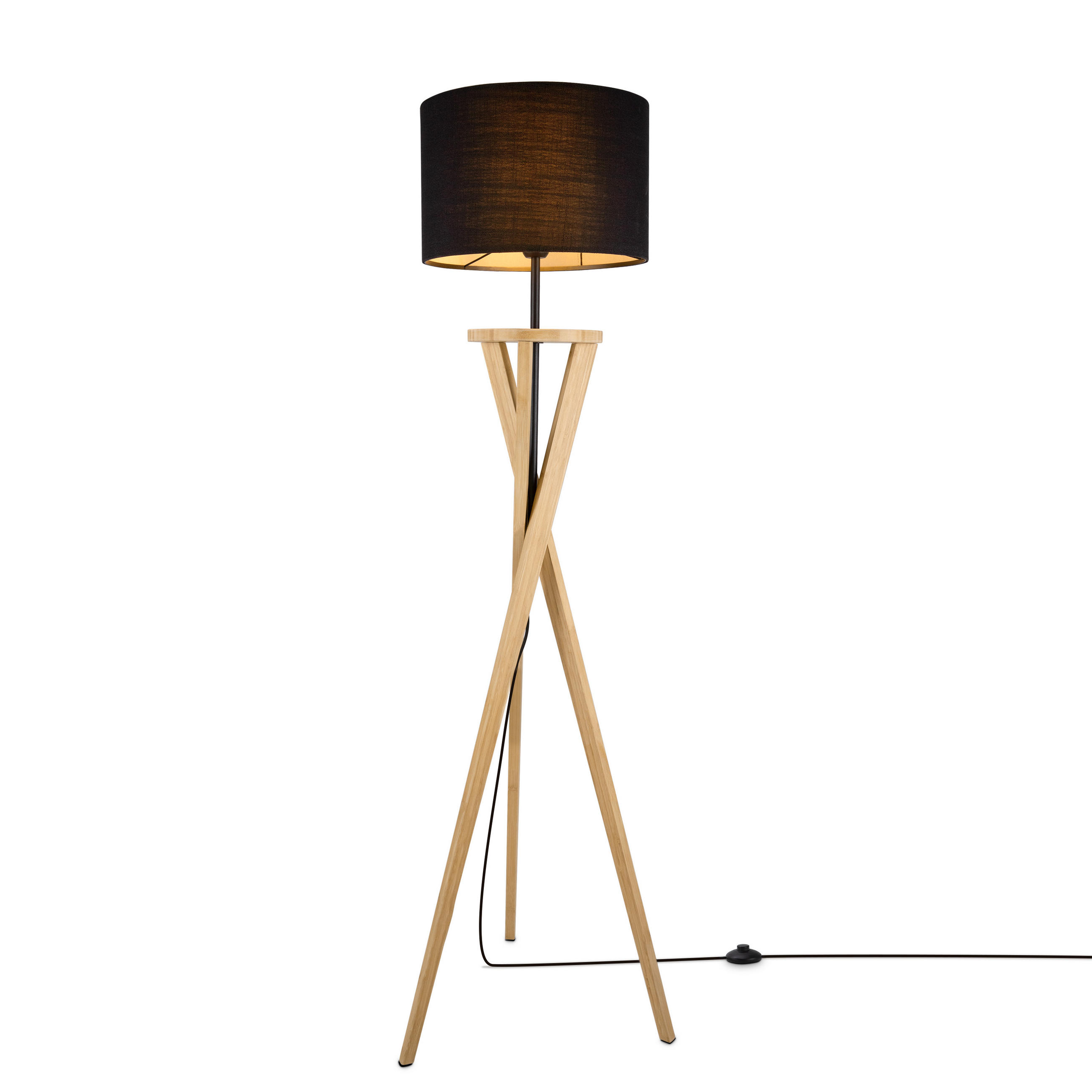 STEHLEUCHTE Mangrove - Naturfarben, Metall (50/50/161.5cm) - Paco Home