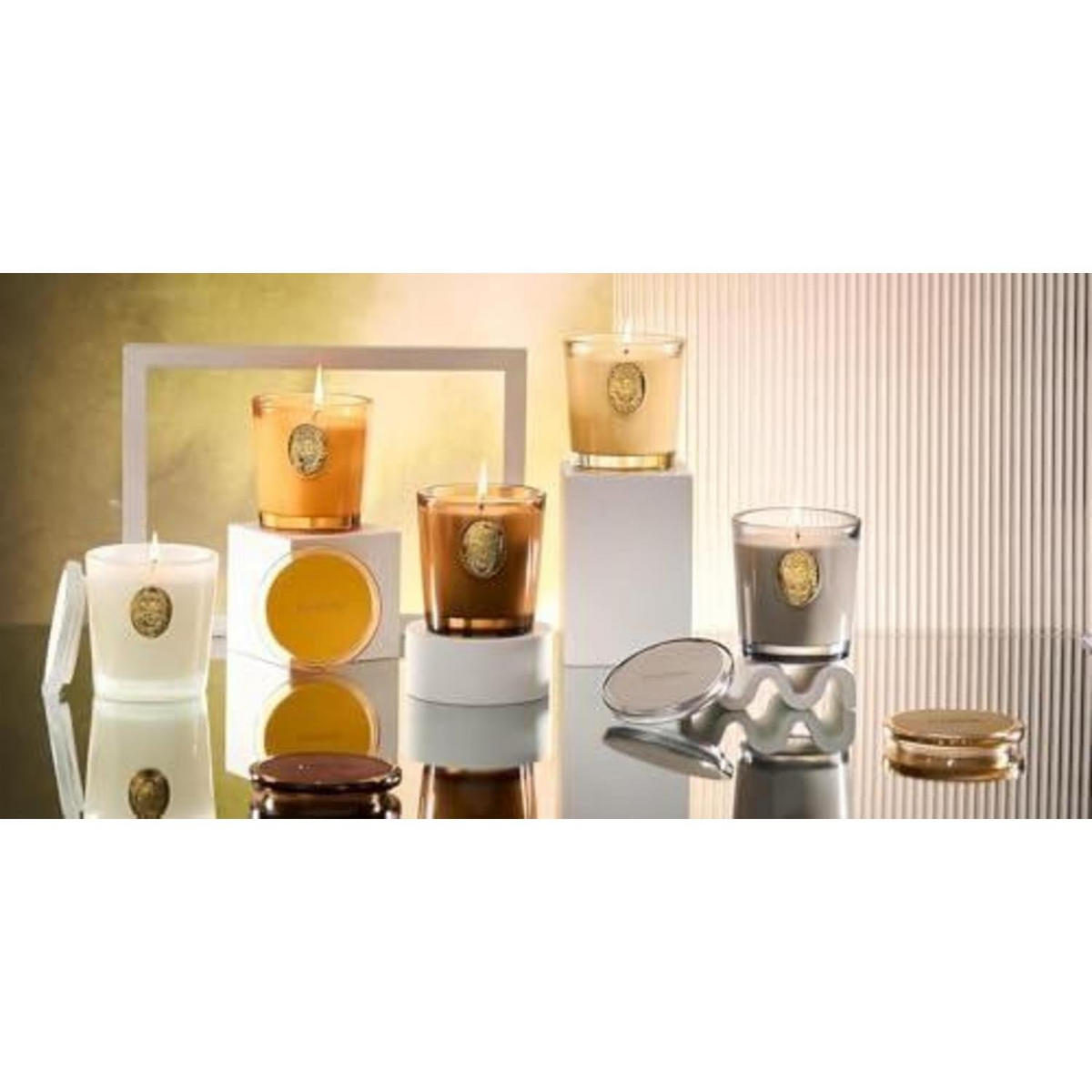 DUFTKERZE im Glas Espresso-Karamell 260g 55h Brenndauer - Braun, Glas (15.8cm)