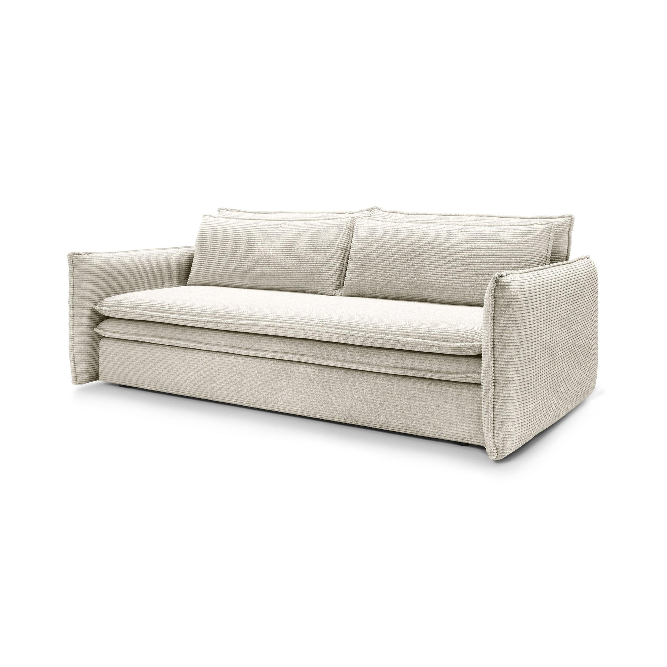 Pillovely Sofa Beige 240x82x95 cm