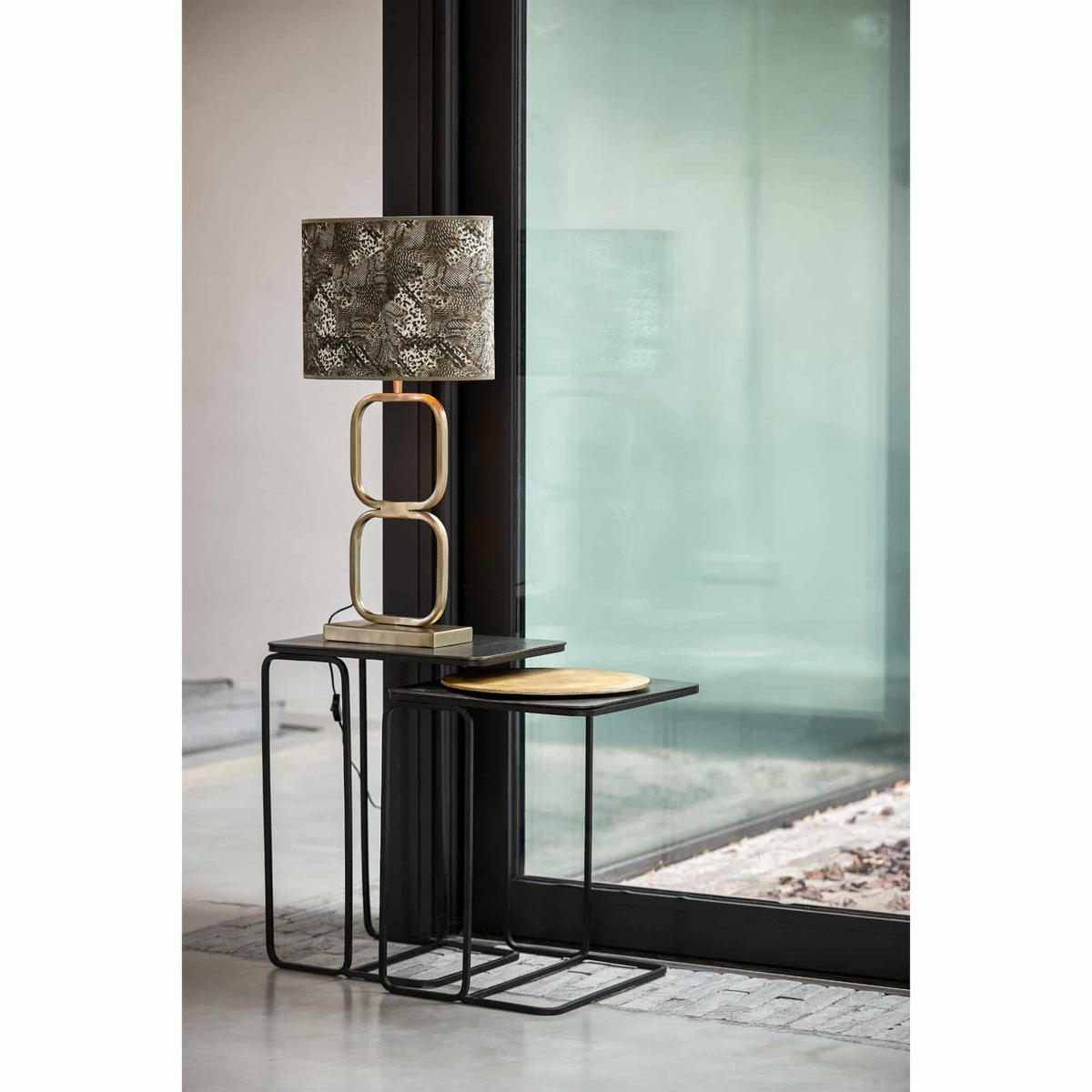 BEISTELLTISCH LAJA, Metall, Bronze - Bronzefarben, Metall (46/31/57cm) - Light & Living