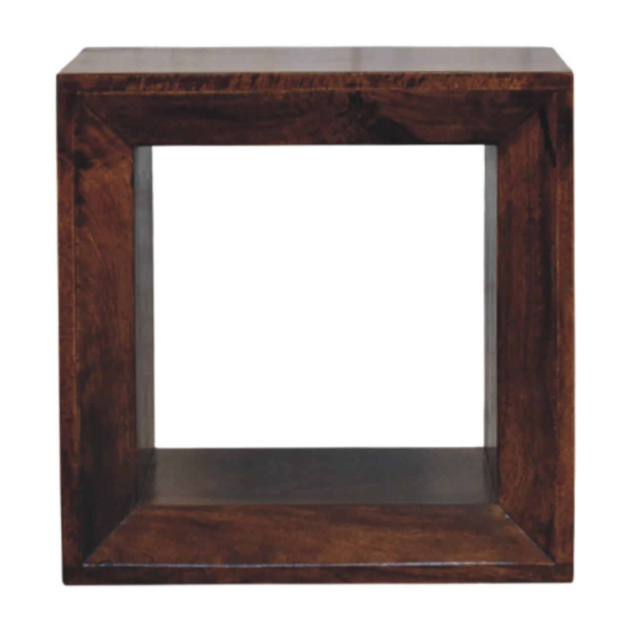 BEISTELLTISCH Solis Offen Kalifornisch Nussbaum, Offenes Regal, Dunkelbraun - Dunkelbraun, Holz (35/45/45cm) - Artisan Furniture