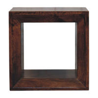 BEISTELLTISCH Solis Offen Kalifornisch Nussbaum, Offenes Regal, Dunkelbraun - Dunkelbraun, Holz (35/45/45cm) - Artisan Furniture