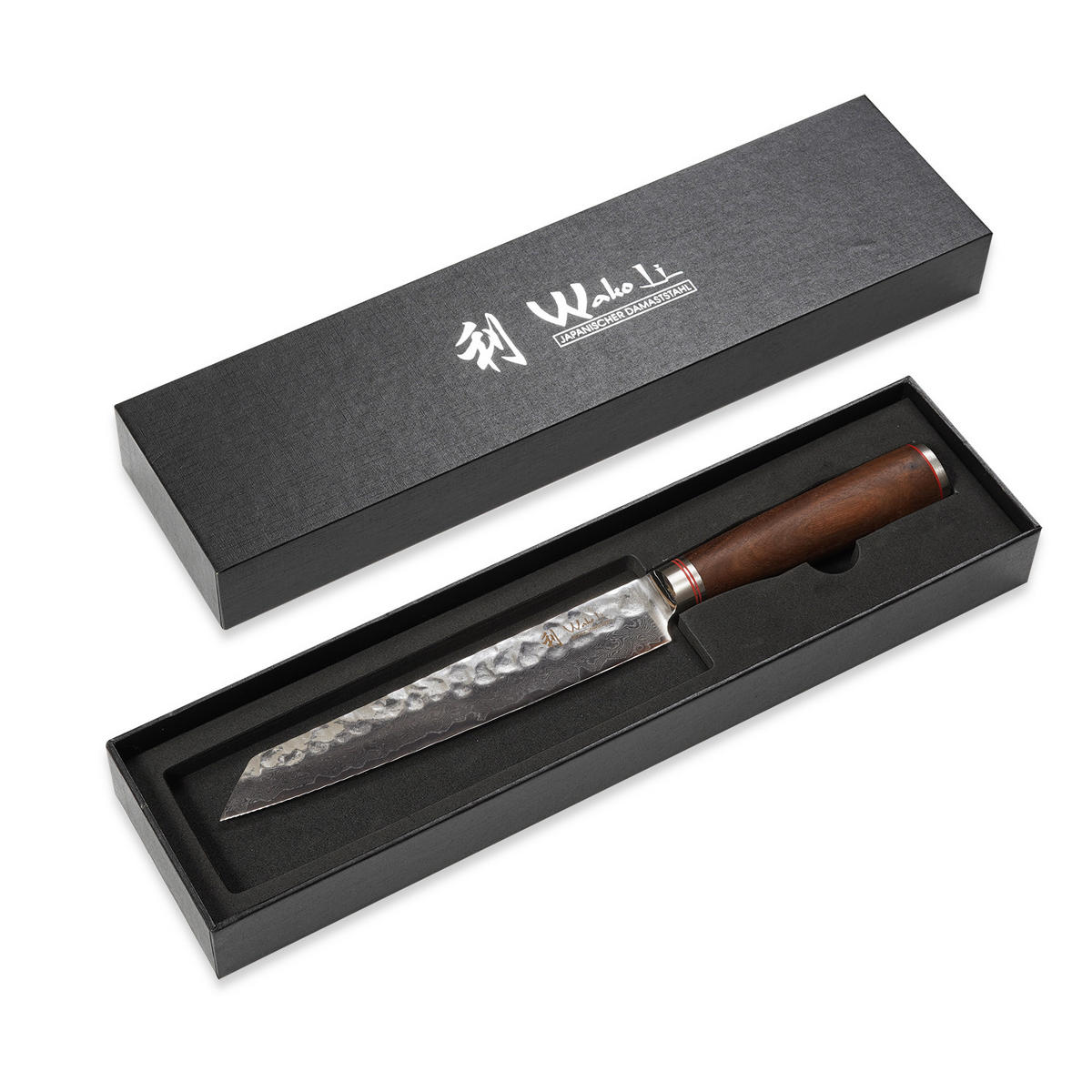 KIRITSUKEMESSER 20 cm - Nussbaumfarben, Holz/Metall (34cm) - Wakoli