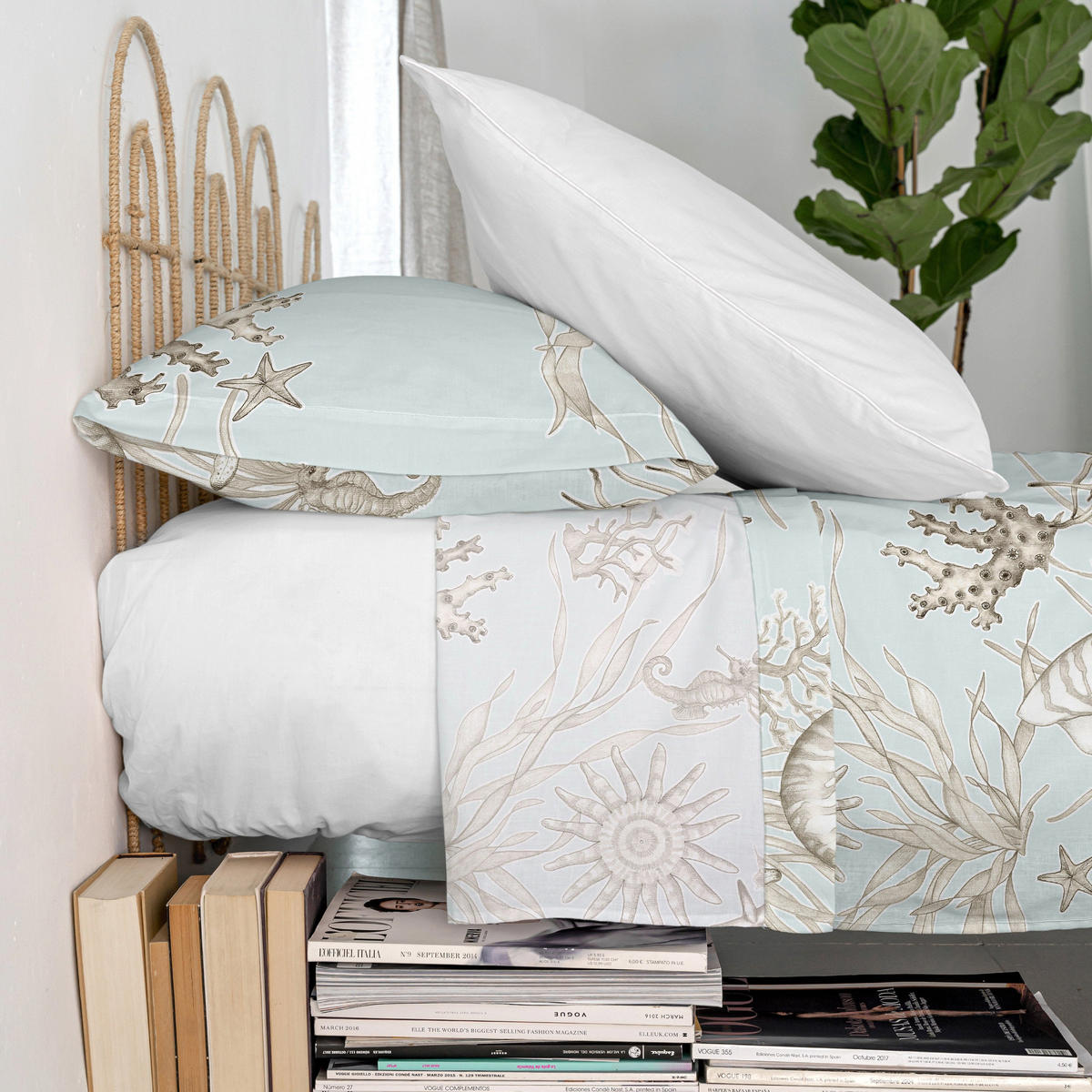 OBERBETTLAKEN coral reef 240x270 cm mehrfarbig - Multicolor, Textil (240/270cm) - Happy Friday