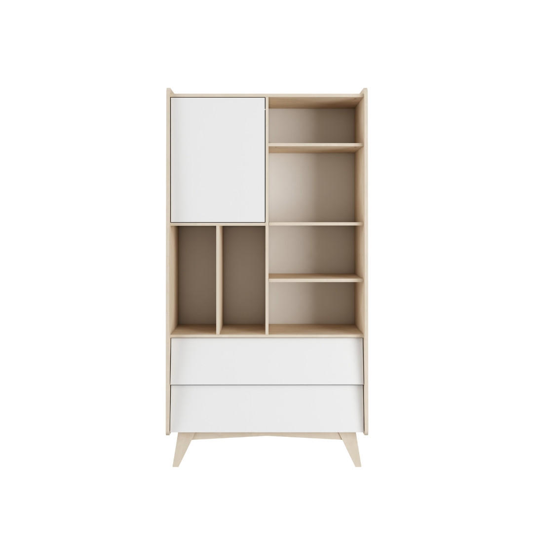 KINDERREGAL SoSixty - Grau, Holzwerkstoff (100/190/44cm) - RAUMHIRSCH FURNITURE
