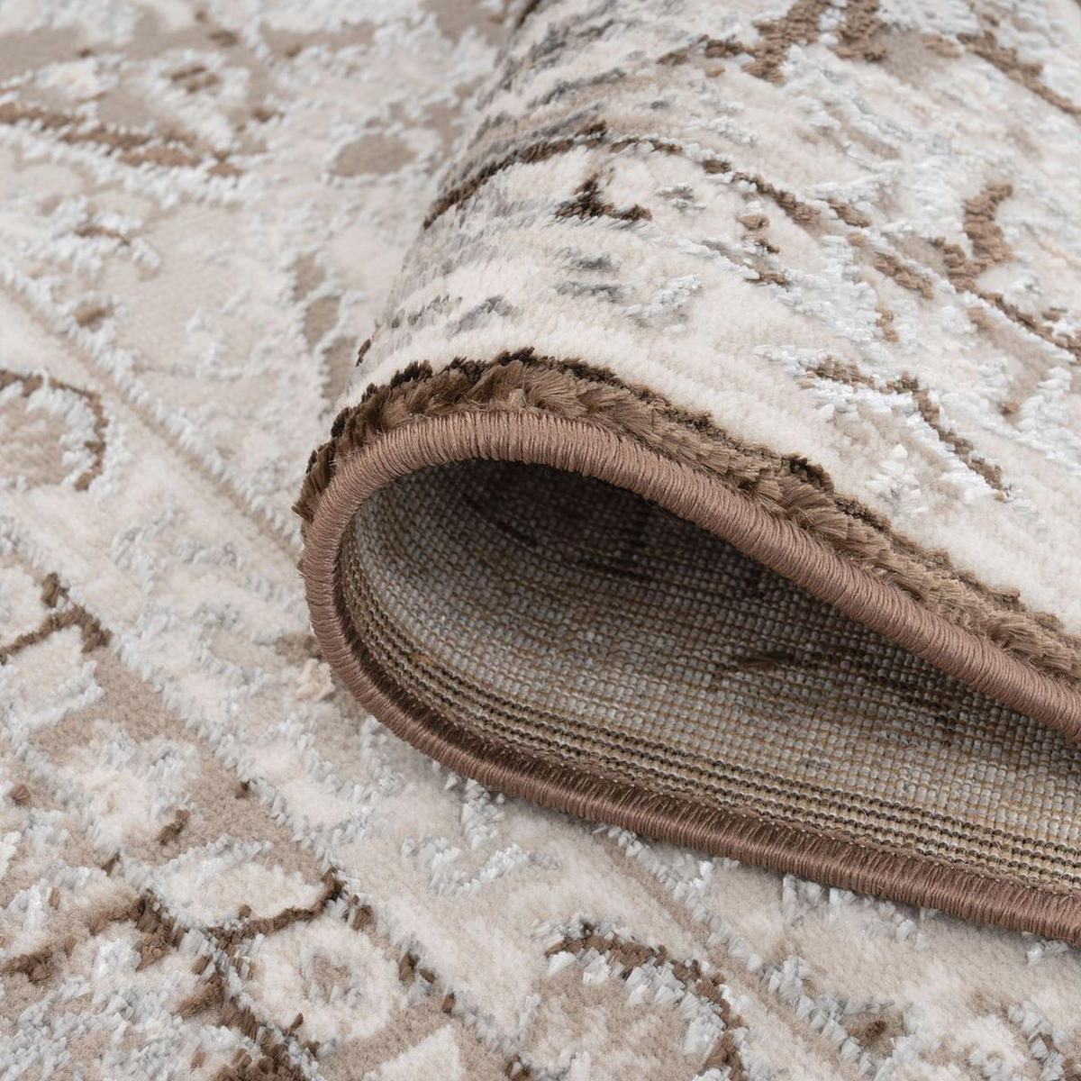 VINTAGE-TEPPICH Antares Ishana Beige - Beige, Textil (160/231cm) - Kukoon Rugs
