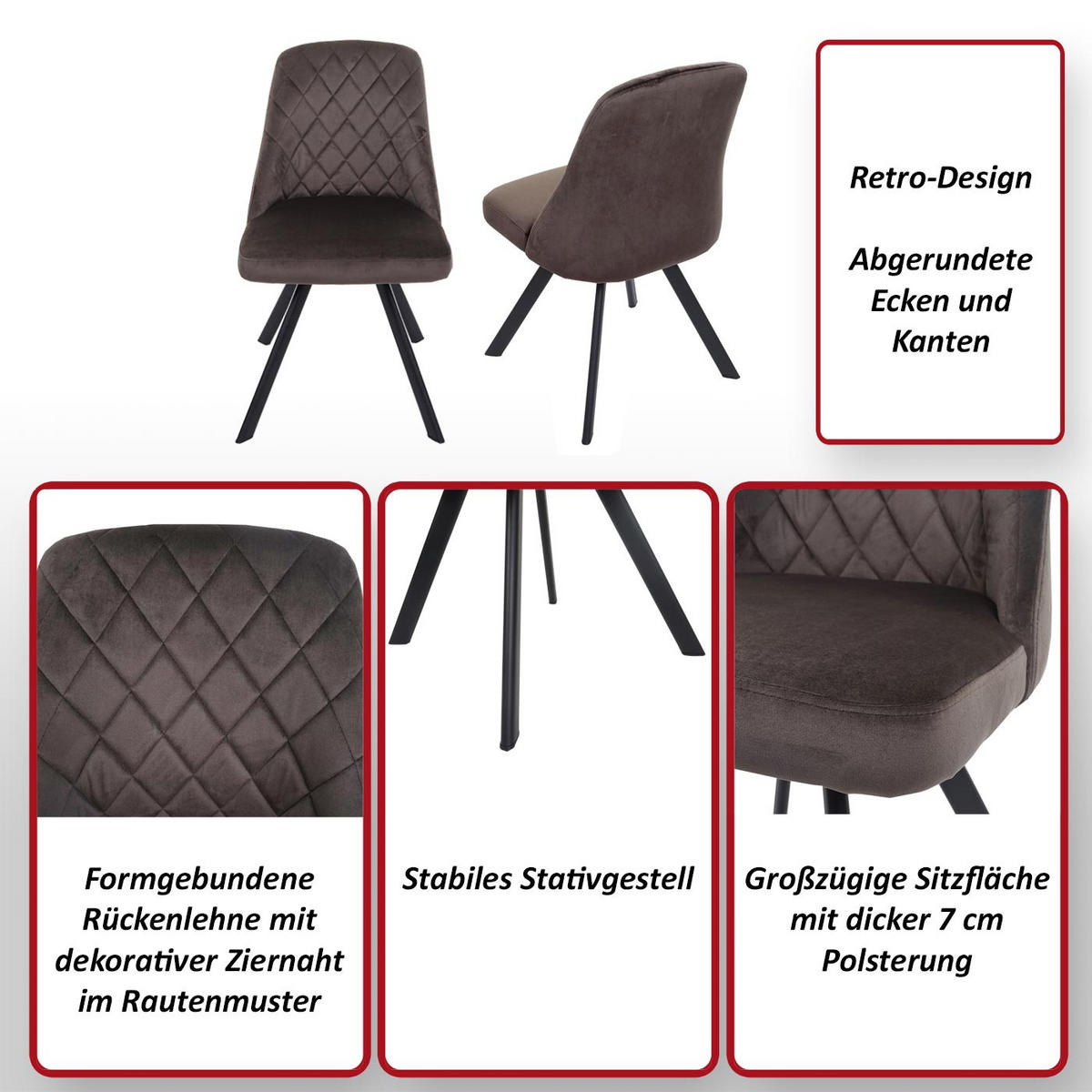 ESSZIMMERSTUHL Blau - Blau, Textil (48/84/51cm) - MCW