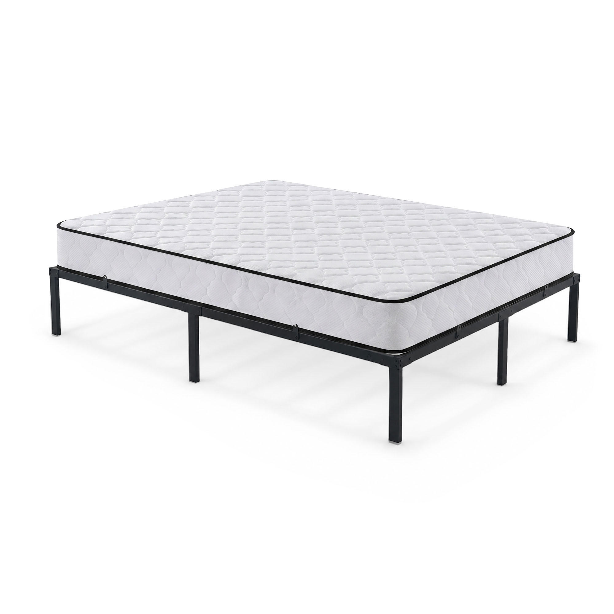 METALLBETT Klappbares mit Matratze 140x200 cm Schwarz - Schwarz, Metall - Akord