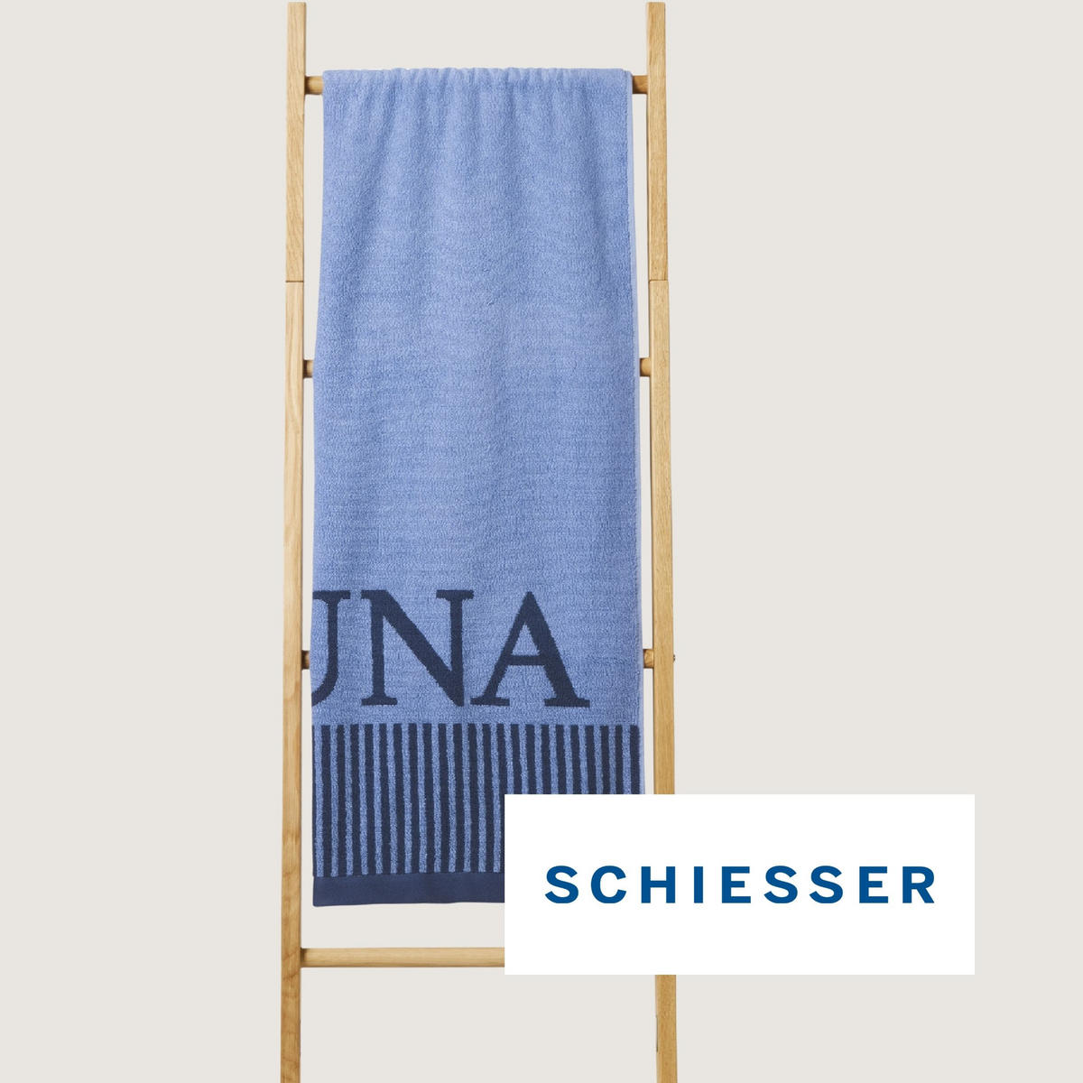 SAUNATUCH Rom - 75x200 cm - Hellblau - Hellblau, Textil (75/200cm) - SCHIESSER