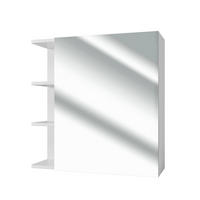 BADSPIEGELSCHRANK Fynn Weiß 62 x 64 cm - Weiß, Holzwerkstoff (62/64/20.8cm) - Vicco