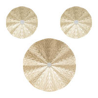 METALLWANDDEKORATION Leslie 3er-Set - Goldfarben, Metall (33.5/4.5cm) - Atmosphera Createur d´interieur