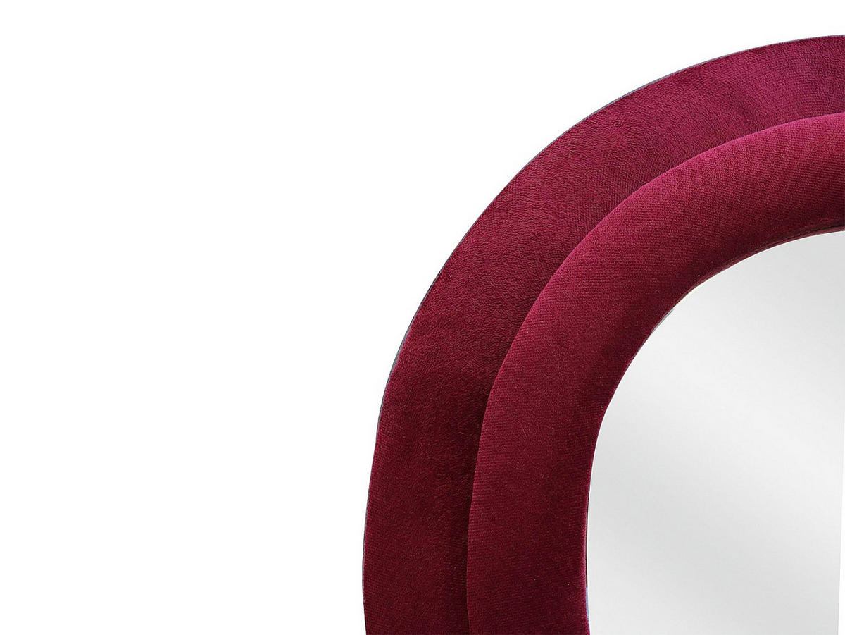 WANDSPIEGEL - 60 cmcm x 3 cmcm - Samt - Bordeaux - LINOA - Bordeaux, Textil (60/160/3cm) - Vente-Unique